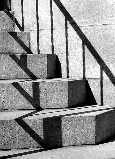 Steps and Shadows stock photo