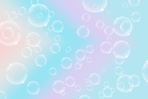 Colourful bubble background