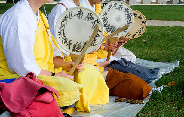 istock Three Buddhist Monks Drumming Protest National Mall, Washington, DC 140411585
