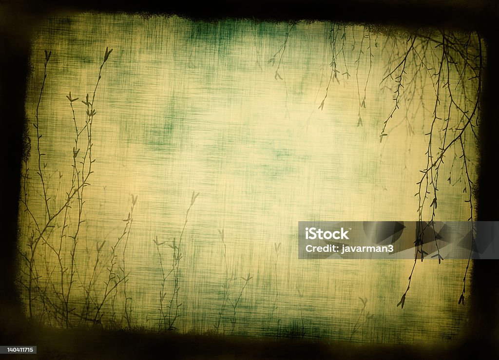 grunge floral frame Abstract Stock Photo