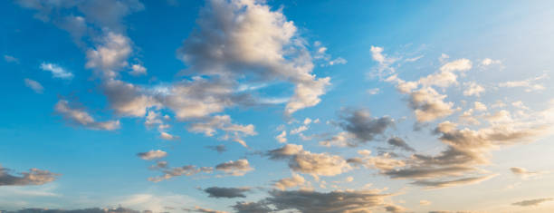 istock beautiful blue sky with white cloud in sunrise 1404118096