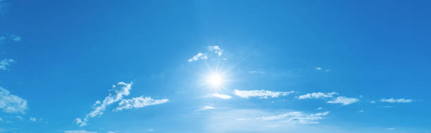 istock beautiful blue sky with white cloud in sunrise 1404118120