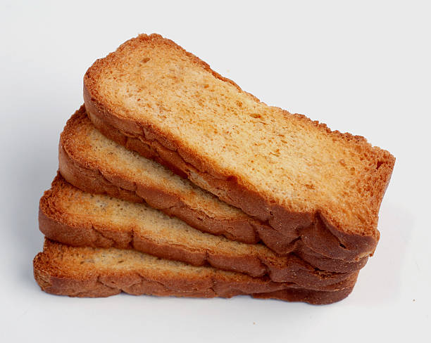 zweiback toast stock photo