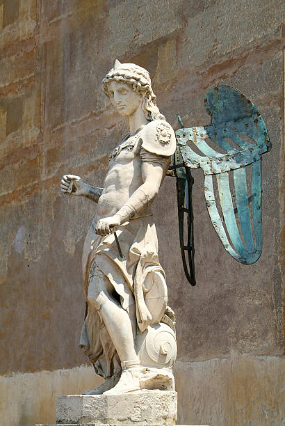 Sculpture of Icarus stock photo