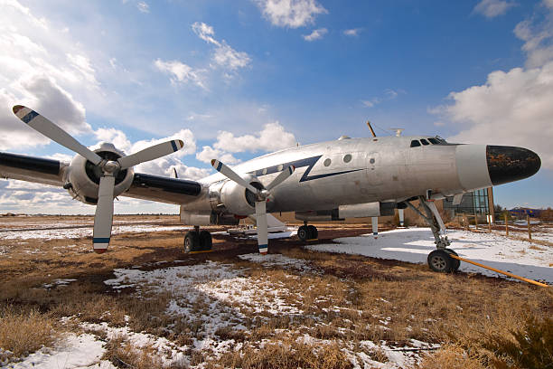 istock Old airplane in museum 140412434