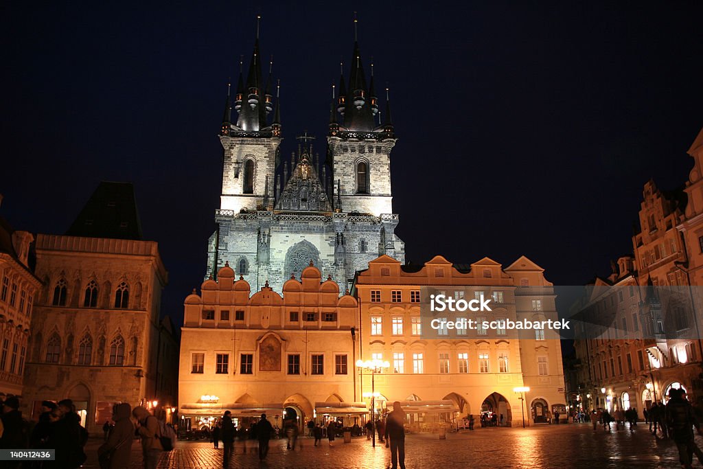 Notre-Dame de Tyn et la place de la Vieille-Ville à Prague - Photo de Architecture libre de droits
