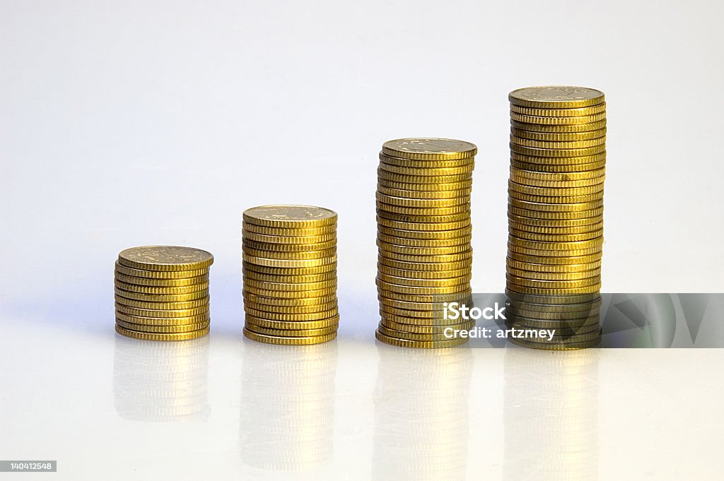 Diagrama de monedas - Foto de stock de Dinero libre de derechos
