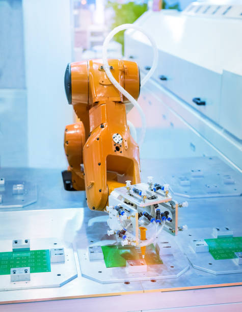 istock Robot holding glue syringe Injection 1404127042