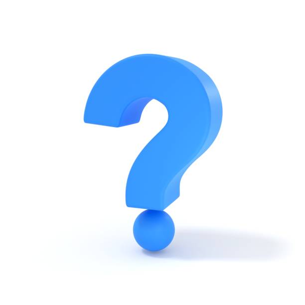 istock 3D illustration of a blue question mark 1404135692