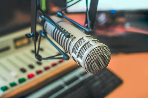 istock Professional microphone and sound mixer 1404145280