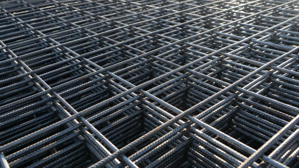istock The rebar is bonded with steel wire for use as a construction infrastructure. Which part of the rebar has rusted due to chemical reactions. 1404146958
