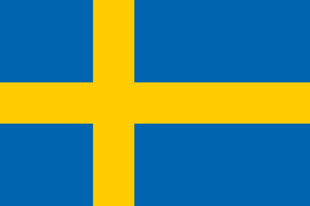 istock Flag of Sweden. Official colors. Flat vector illustration 1404150620
