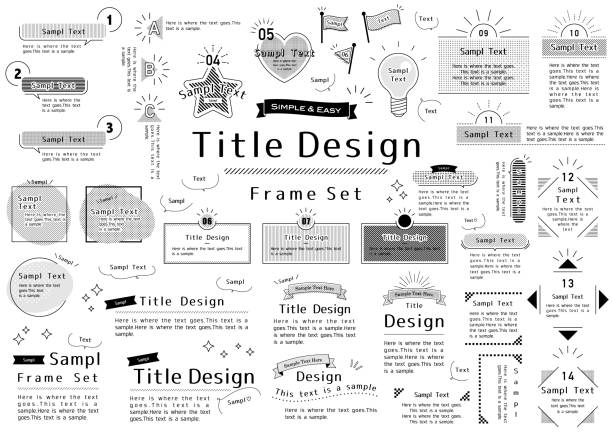 Simple & Easy,Title DesignFrame Set Simple & Easy,Title DesignFrame Set concentrated solar power stock illustrations