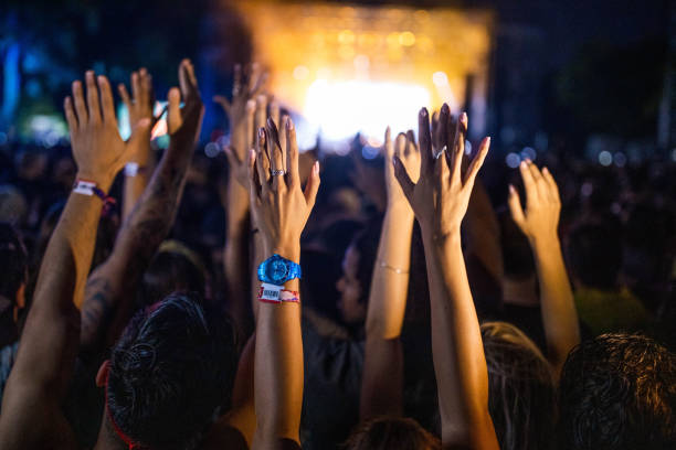 istock Crowd on a music festival! 1404156601