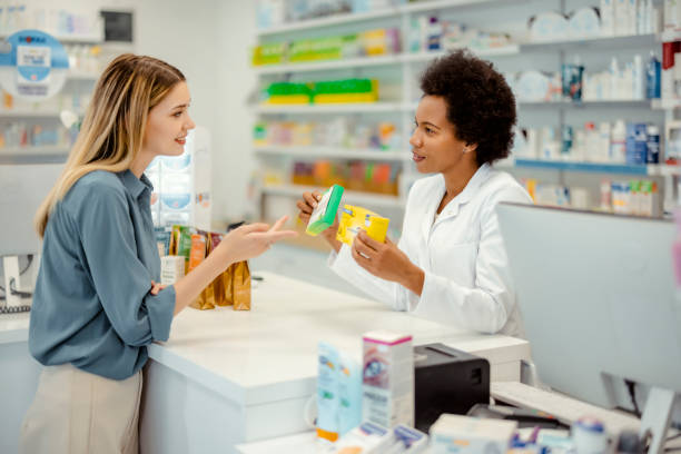 Keeping her customer well informed about her medication