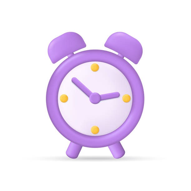 istock Alarm clock. 3d alarm clock icon. 3d icon for time, timer, watch and stopwatch. Cartoon illustration for morning, countdown and reminder. Round watch with bell. Vector 1404158442