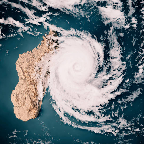 istock Madagascar Topographic Map Cyclone Emnati 2022 Clouds 3D Render Neutral 1404161137