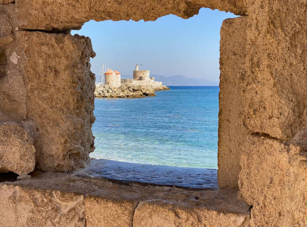 istock harbour in Rhodes town 1404162579