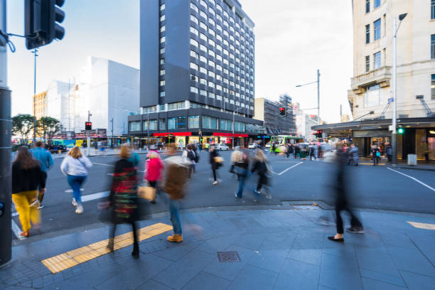 istock Crowded city in downtown at rush hour. 1404165612