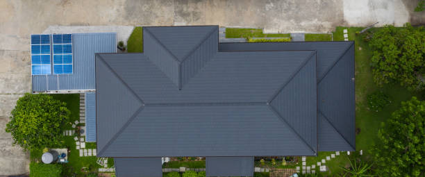 istock Solar cells on the roof, save the power 1404168359