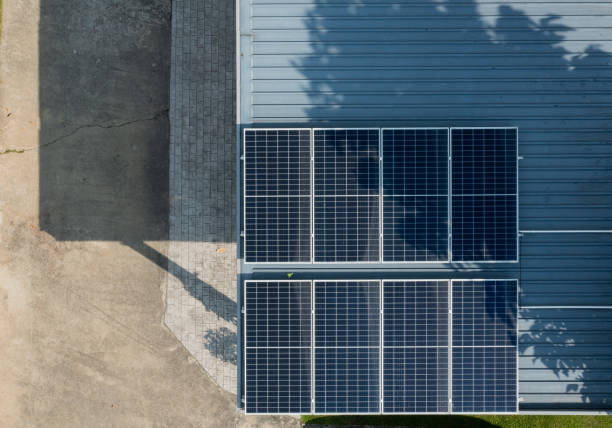 istock Solar cells on the roof, save the power 1404168977