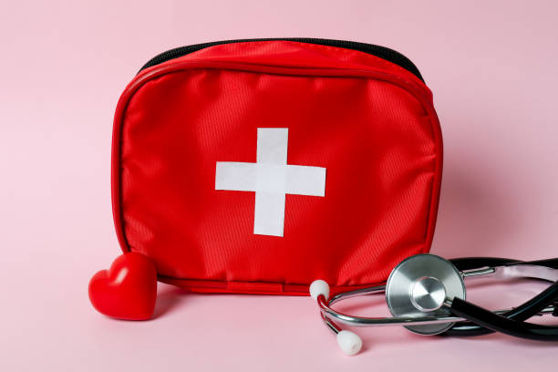 istock First aid medical kit on pink background 1404169199