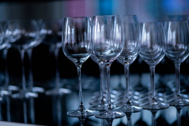 istock champagne glass, celebration, empty glass on the table 1404169924