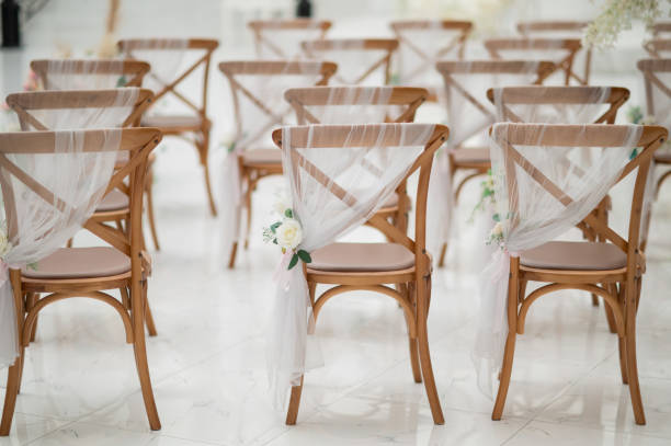 istock wedding chair decoration, event chair 1404170147