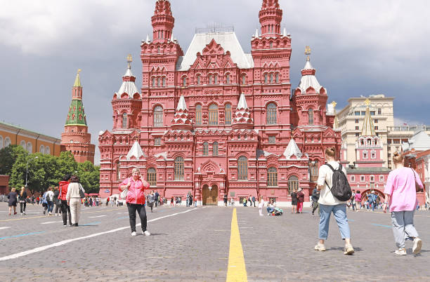 9th of September, 2015 - A low angle view of the Kremlin building in Moscow, Russia.