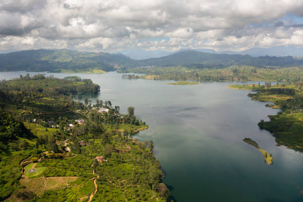 istock Lake among the tea plantations. 1404176464