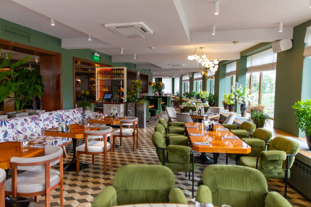 istock Interior of a modern cozy italian restaurant 1404177221