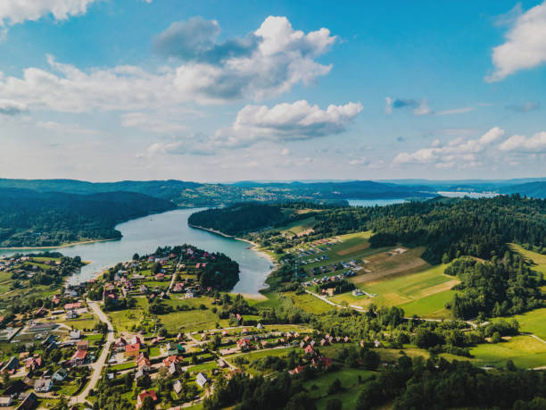 istock Solinskie Lake from the Bird's Eye View 1404178304