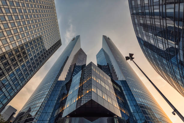 La Defense in West Paris La Defense, The business district in Paris outer paris stock pictures, royalty-free photos & images