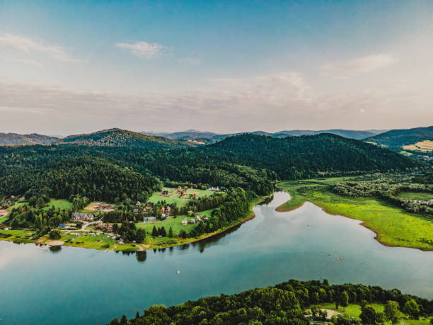 istock Solinskie Lake from the Bird's Eye View 1404178401