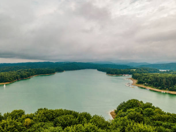 istock Solinskie Lake from the Bird's Eye View 1404178582