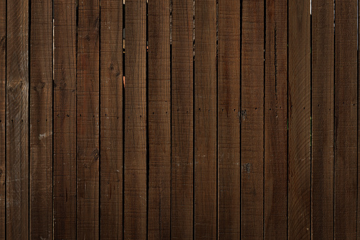 Wooden fence detail.