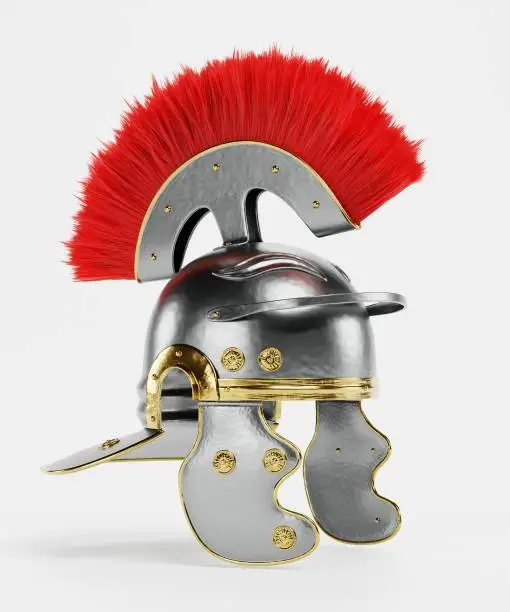 Realistic 3D Render of Roman Helmet