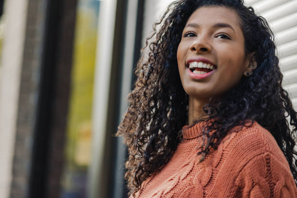 istock Charming beautiful African-American woman 1404192903