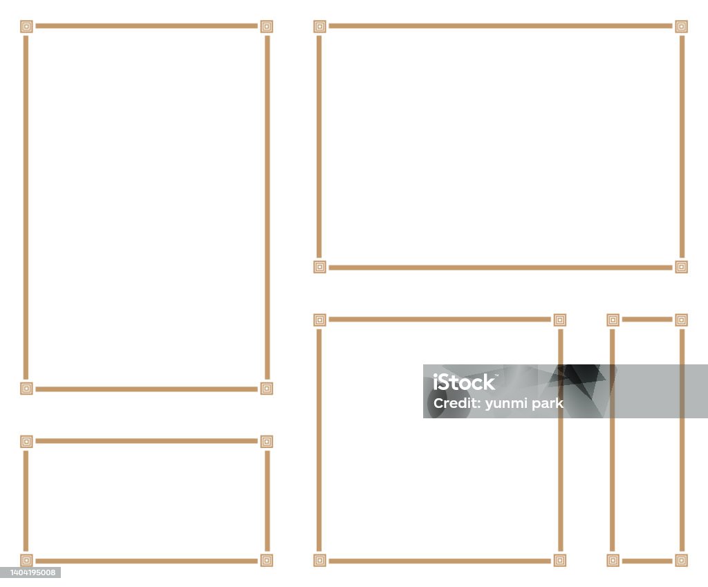 A Frame Design Paper Decorative Frame Stock Illustration - Download Image Now - A4 Paper ...