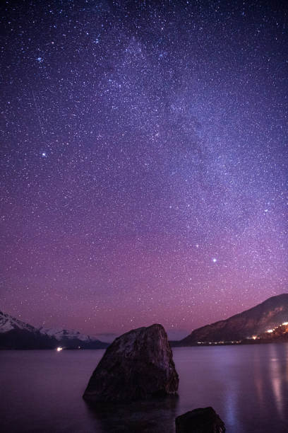 Milky Way galaxy viewed on winter solistice