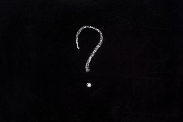Find answers who, what, where, when, why, how. Have question symbol on school board. Blackboard drawing question mark icon chalkboard background. Chalk board writing question sign writing board black