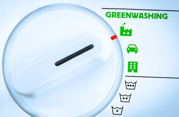 Greenwashing Concept stock photo