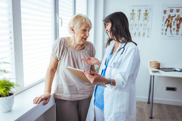 istock Doctor and patient are discussing. 1404206929