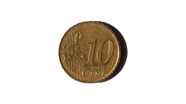 istock 10 euro cent coin on a white background (close up ) 1404212679