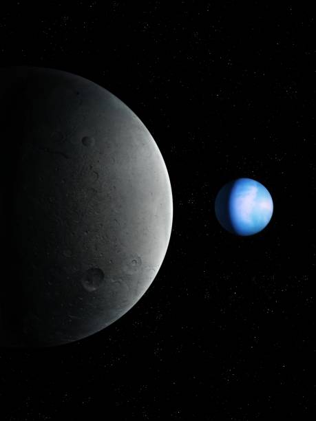 istock Stone satellite of an Earth-like planet 1404218545