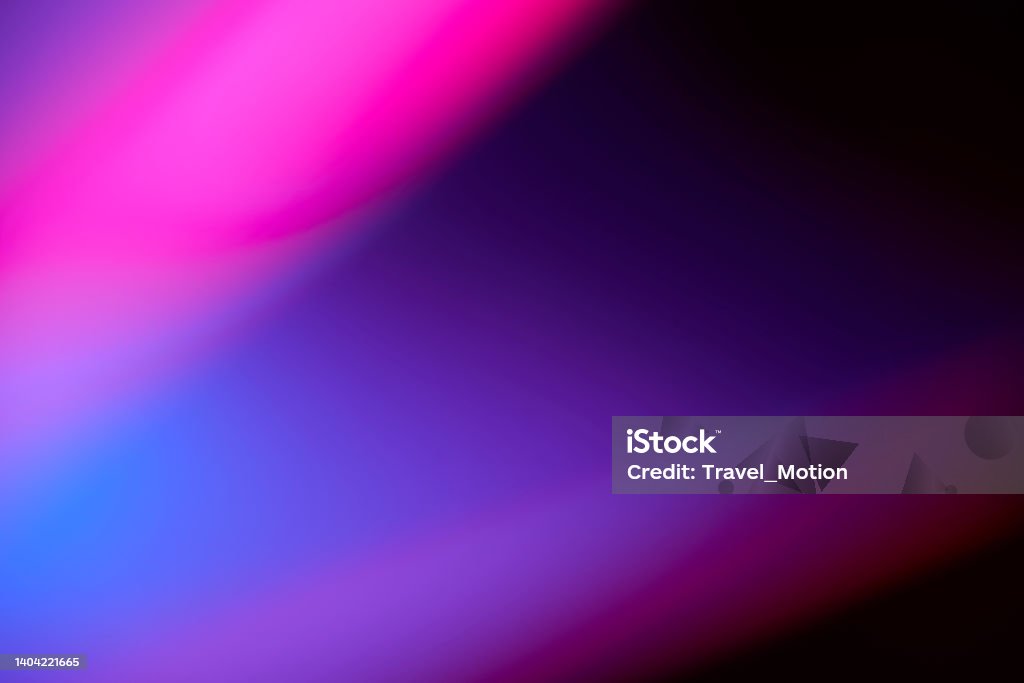 Abstract defocused lens color gradient on black background Color Gradient Stock Photo