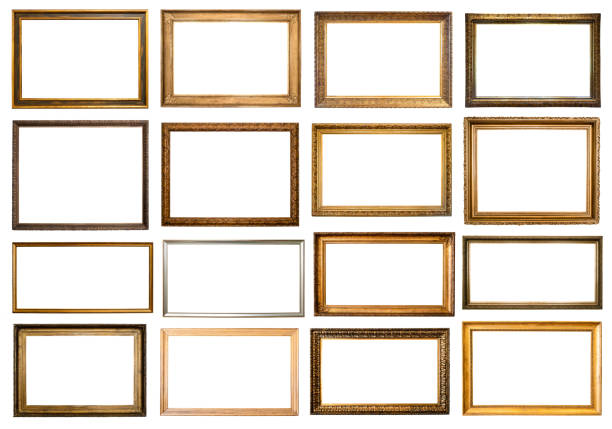 istock set of various blank horizontal old picture frames 1404229482
