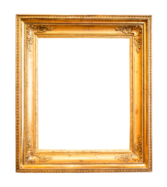 istock vertical wide old ornamental picture frame cutout 1404229497