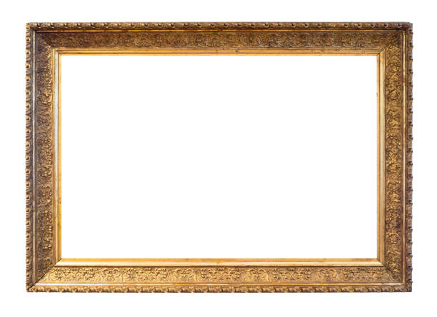 istock blank horizontal gold carved picture frame cutout 1404229514
