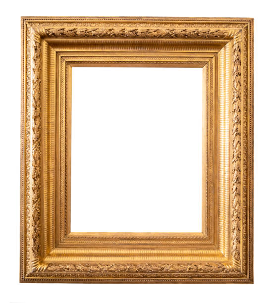 istock vertical wide carved golden picture frame cut out 1404229524
